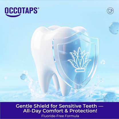 OCCOTAPS Agave Natural Herbal Toothpaste with Blue Agave Extract Brightens Teeth Strengthens Enamel Fluoride-Free Probiotics Mint Niacinamide - Oral