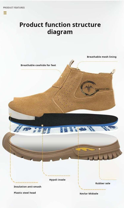 Hkdqq-Durable Labor Protection Shoes Light