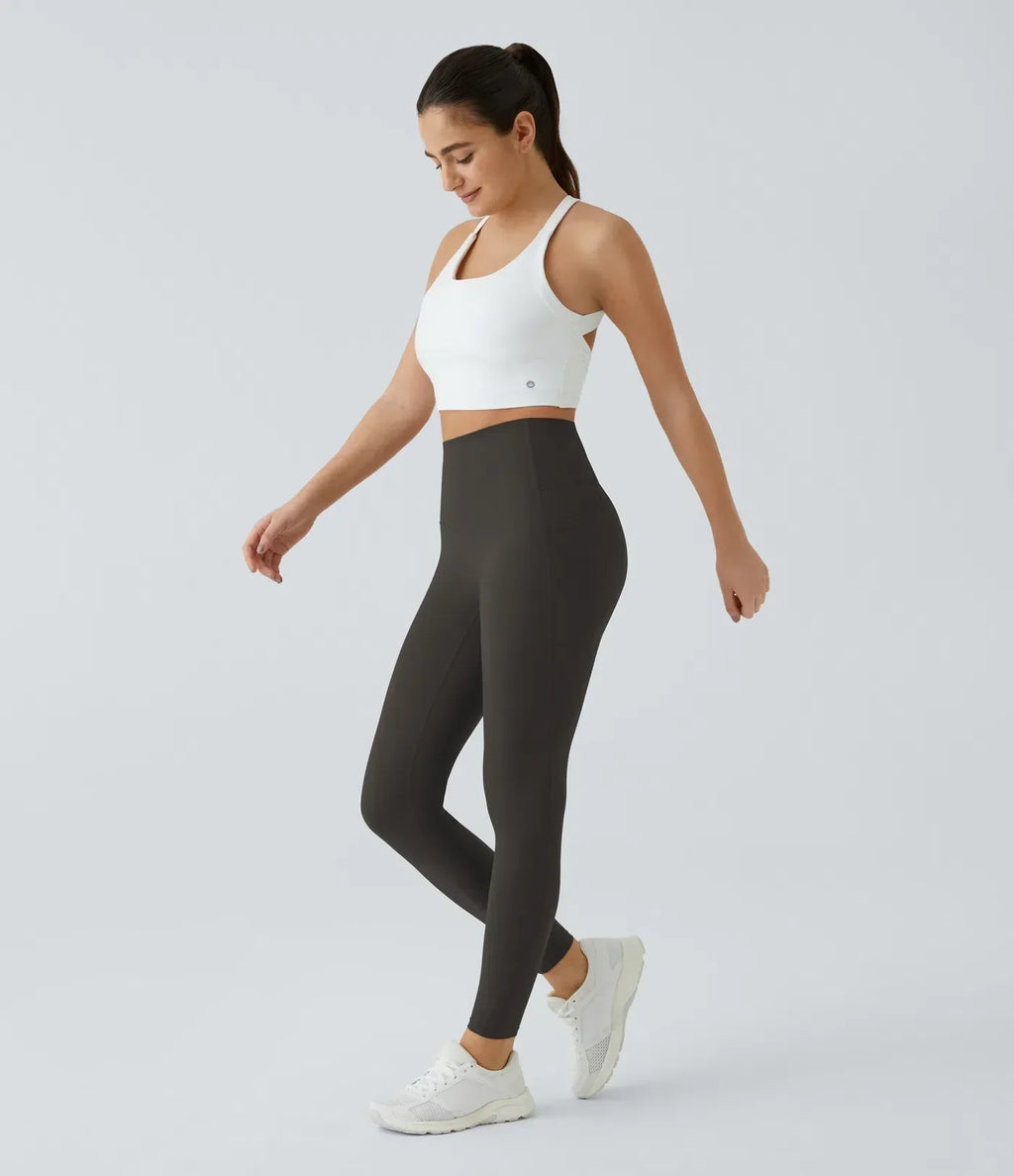 Alisanda®  High Waisted Waist Shaping Pocket Shaping Training Leggings