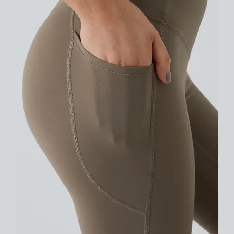 Alisanda®  High Waisted Waist Shaping Pocket Shaping Training Leggings